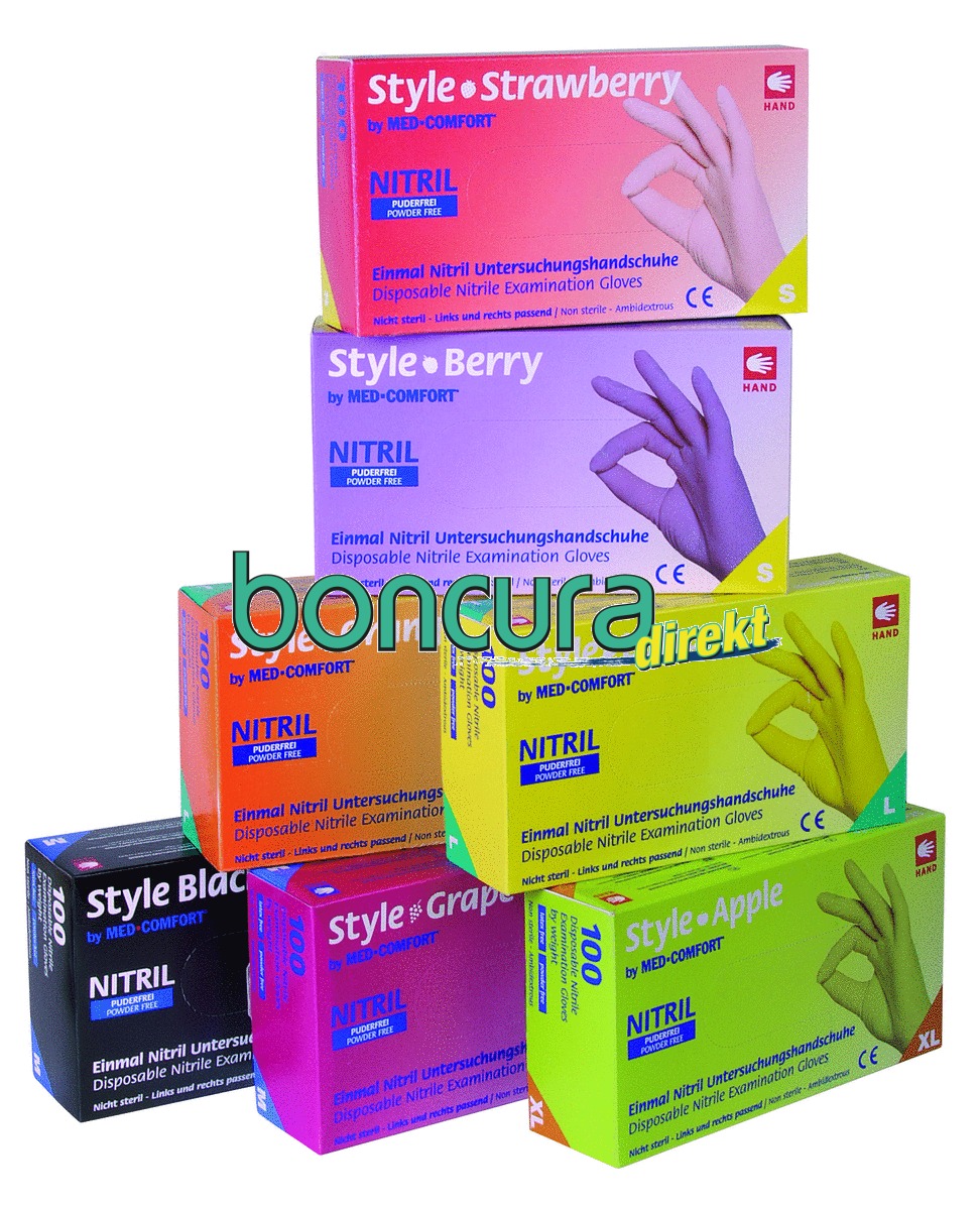 Einmalhandschuhe Nitril, puderfrei MED COMFORT STYLE