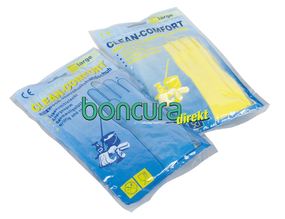 Haushaltshandschuhe CLEAN COMFORT puderfrei, Farbe: Gelb