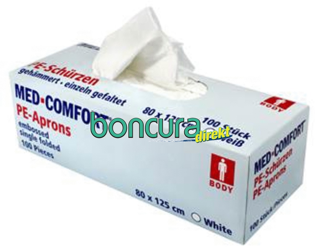 PE-Einwegschürzen Gehämmert in der Spenderbox