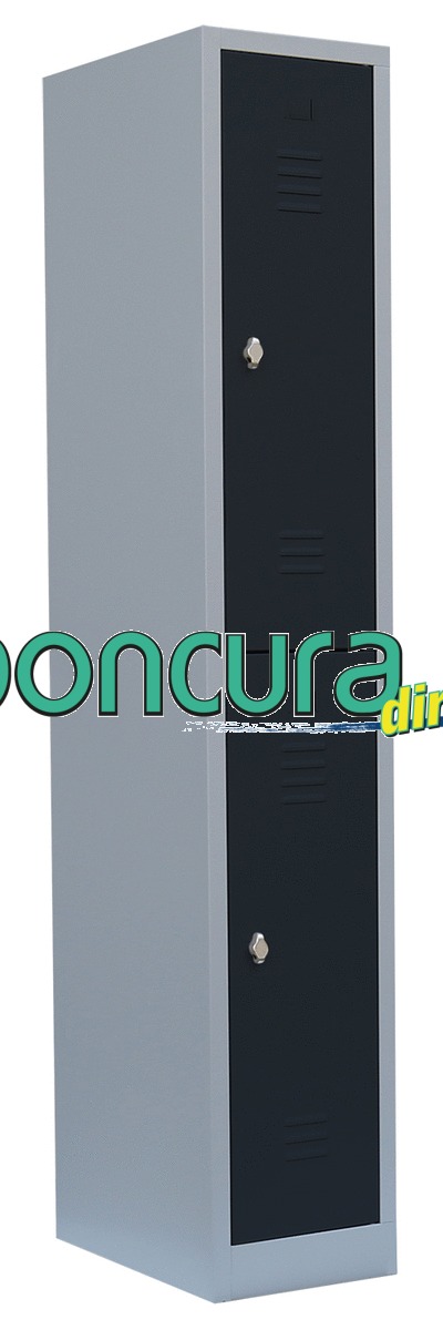 Stahl-Spind / Umkleideschrank Doppelstöckig, Fachhöhe: 900 mm