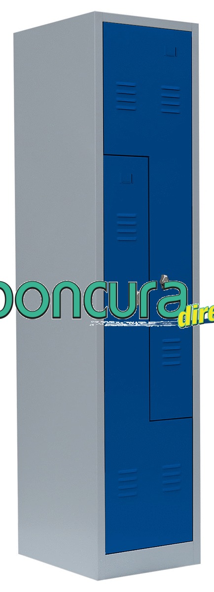 Z-Spind / Umkleideschrank Optimale Platzausnutzung durch hohe Doppelfächer