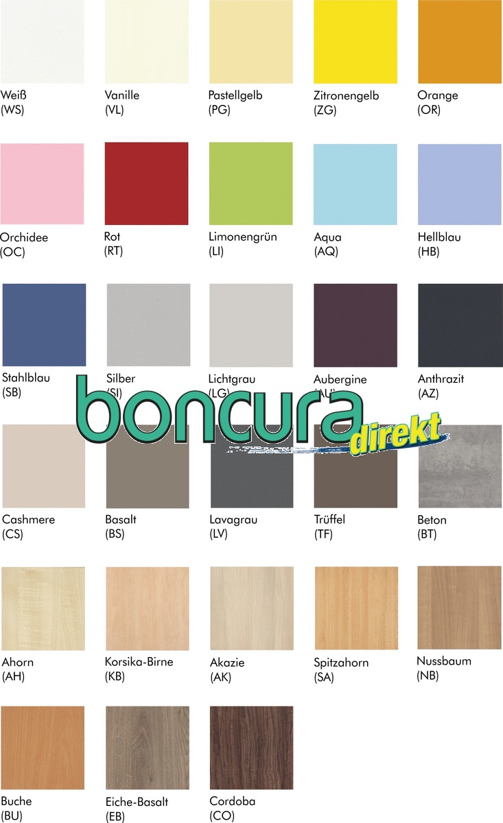 Sonderfarben für Stations-, Pflege- & Dokumentenwagen