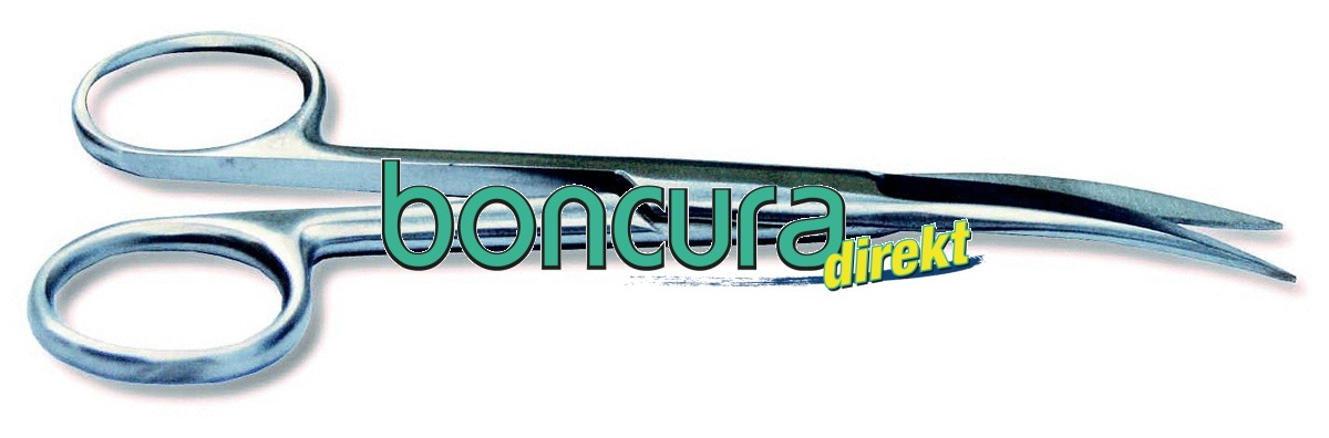 Chirurgische Schere, gebogen, 14 cm Spitz / Spitz