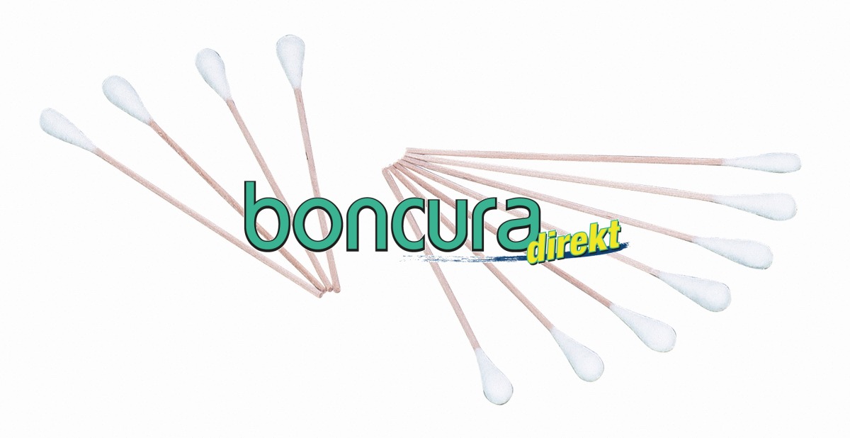 Wattestäbchen Material: Holzstab, Wattekopf: Klein