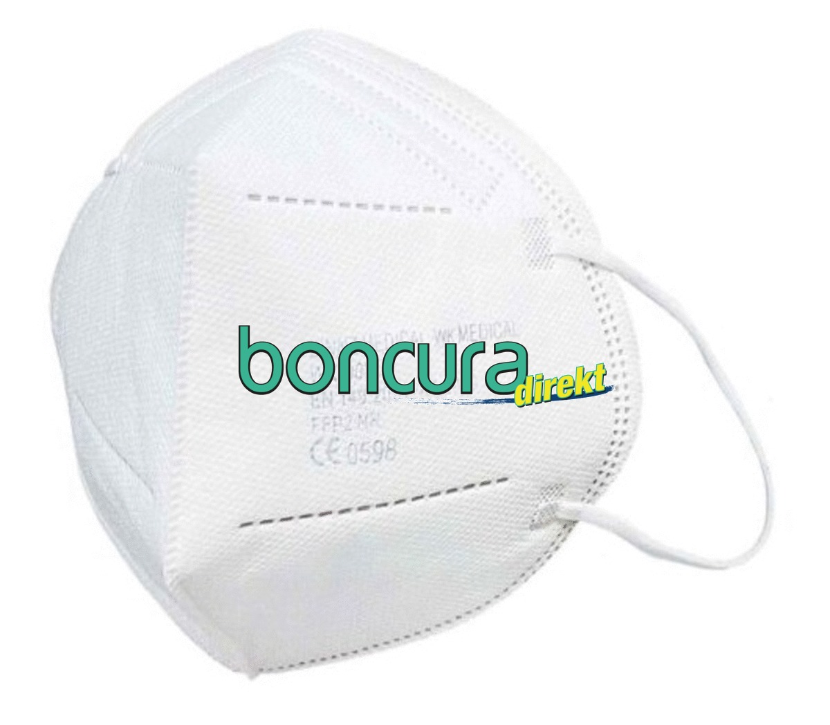 Filtrierende Halbmaske FFP2 NR mit Verstellclip und CE Kennzeichen