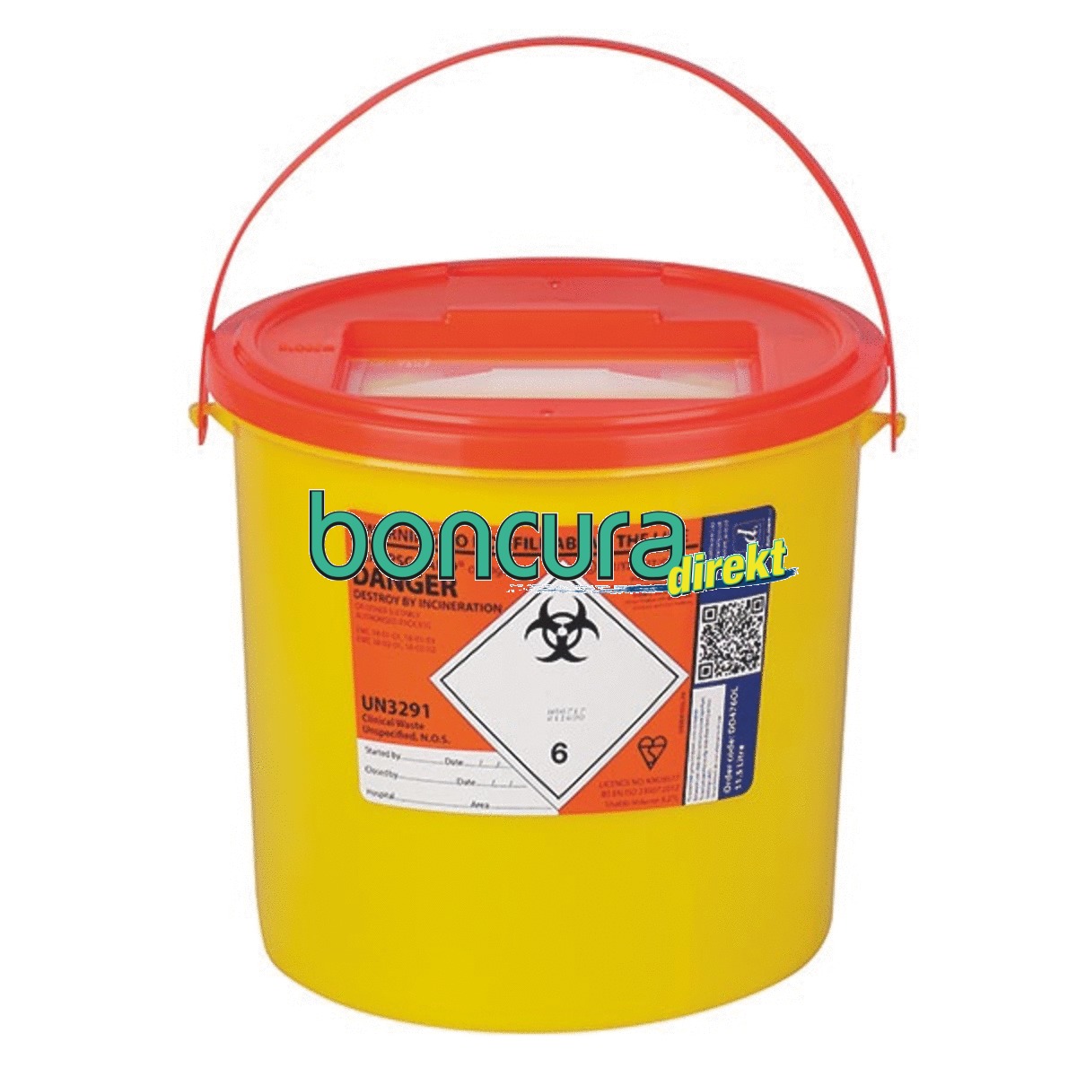 Sharpsguard Abfallcontainer rund passend zum Antigen-Coronatest