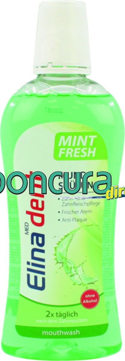 Mundspülung "Elina dent" 500 ml, "Mint Fresh" ohne Alkohol