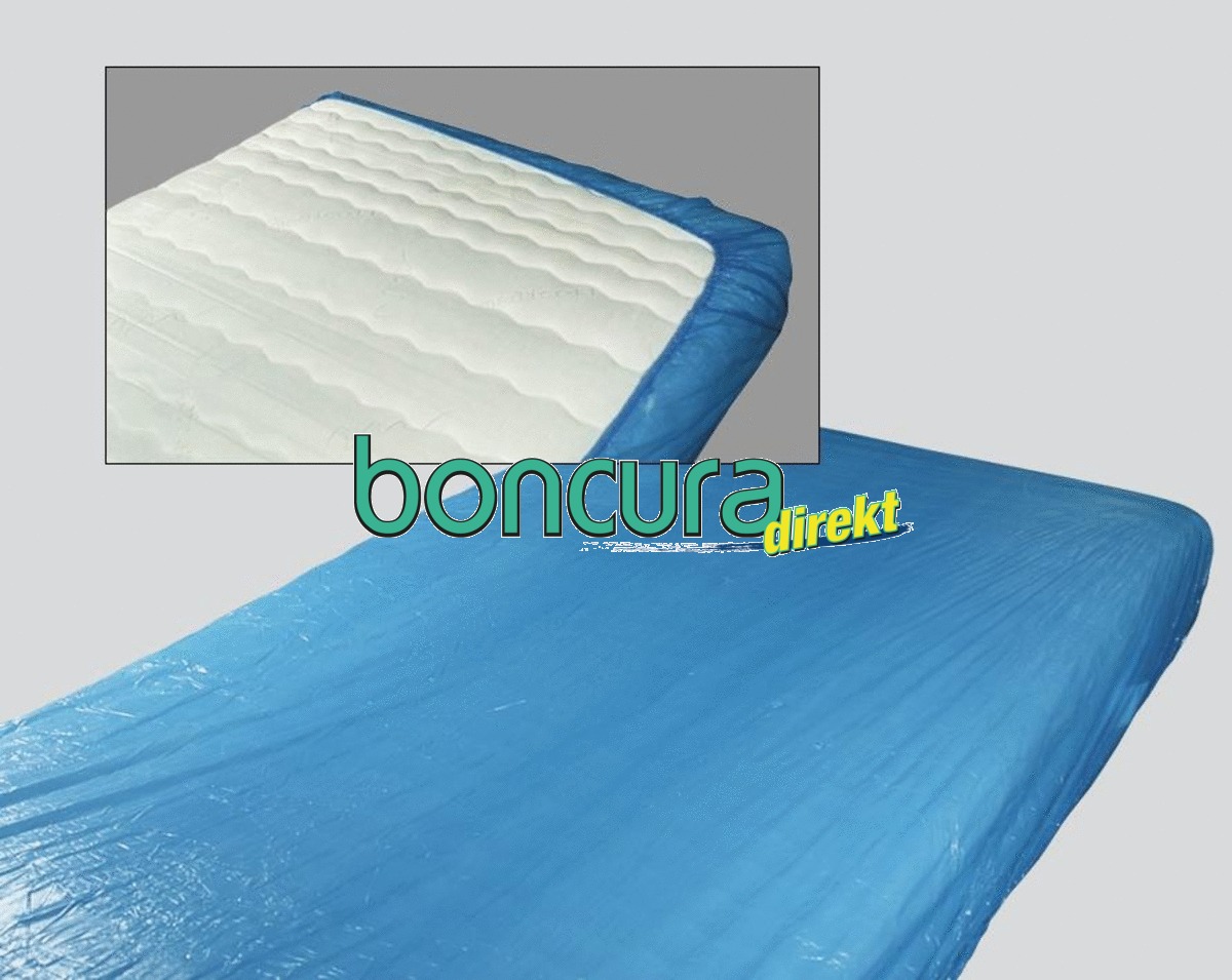 Matratzenschoner (Spannlaken aus CPE) Farbe: Blau