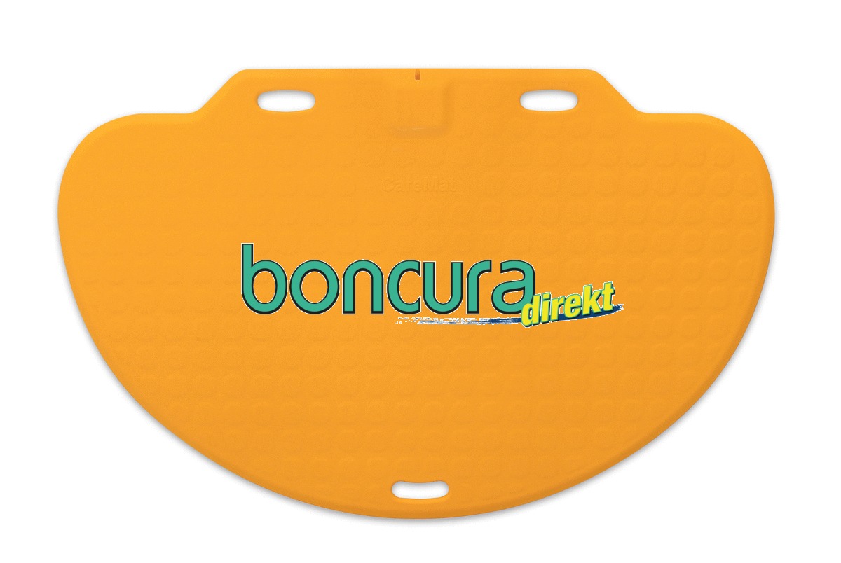 Sturzmatte CareMat Funk 1.100 x 700 mm, halbrund, Farbe: Gelb