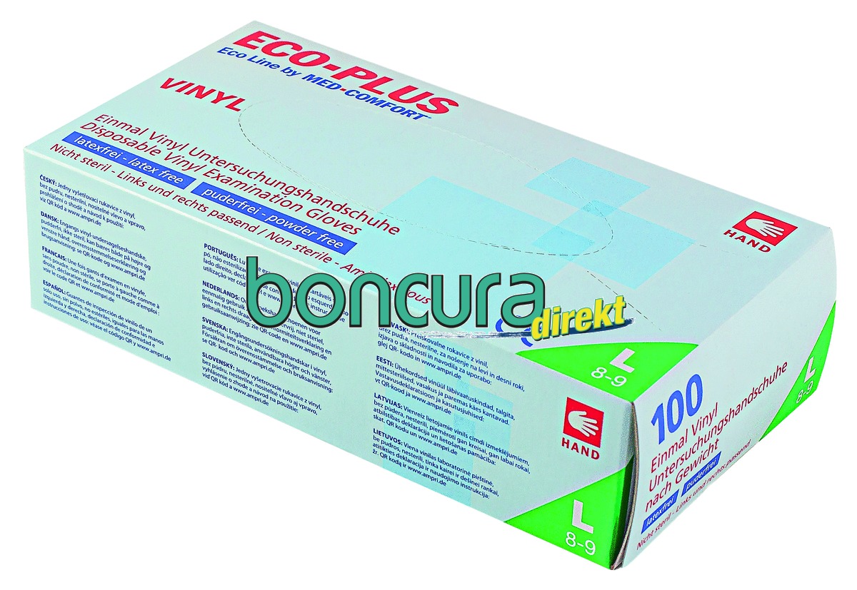 Einmalhandschuhe Vinyl, puderfrei ECO PLUS
