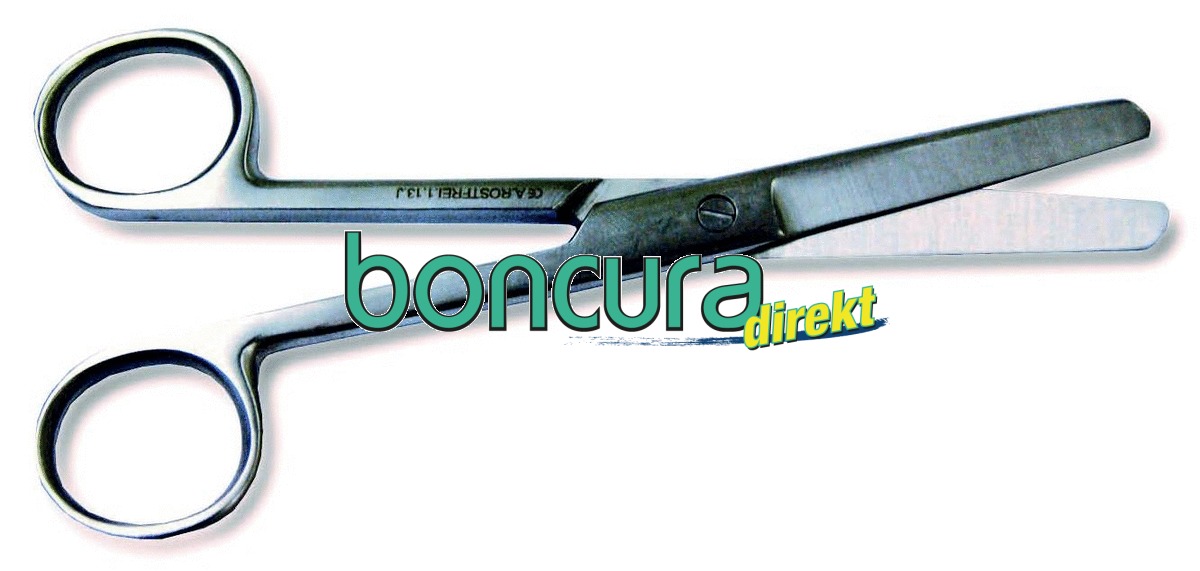 Chirurgische Schere, gerade, 14 cm Stumpf / Stumpf