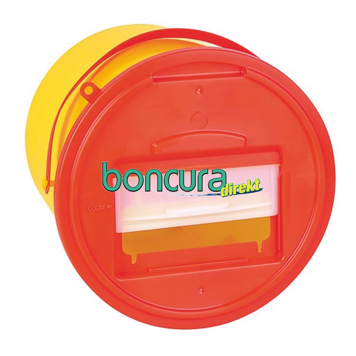 Sharpsguard Abfallcontainer rund passend zum Antigen-Coronatest