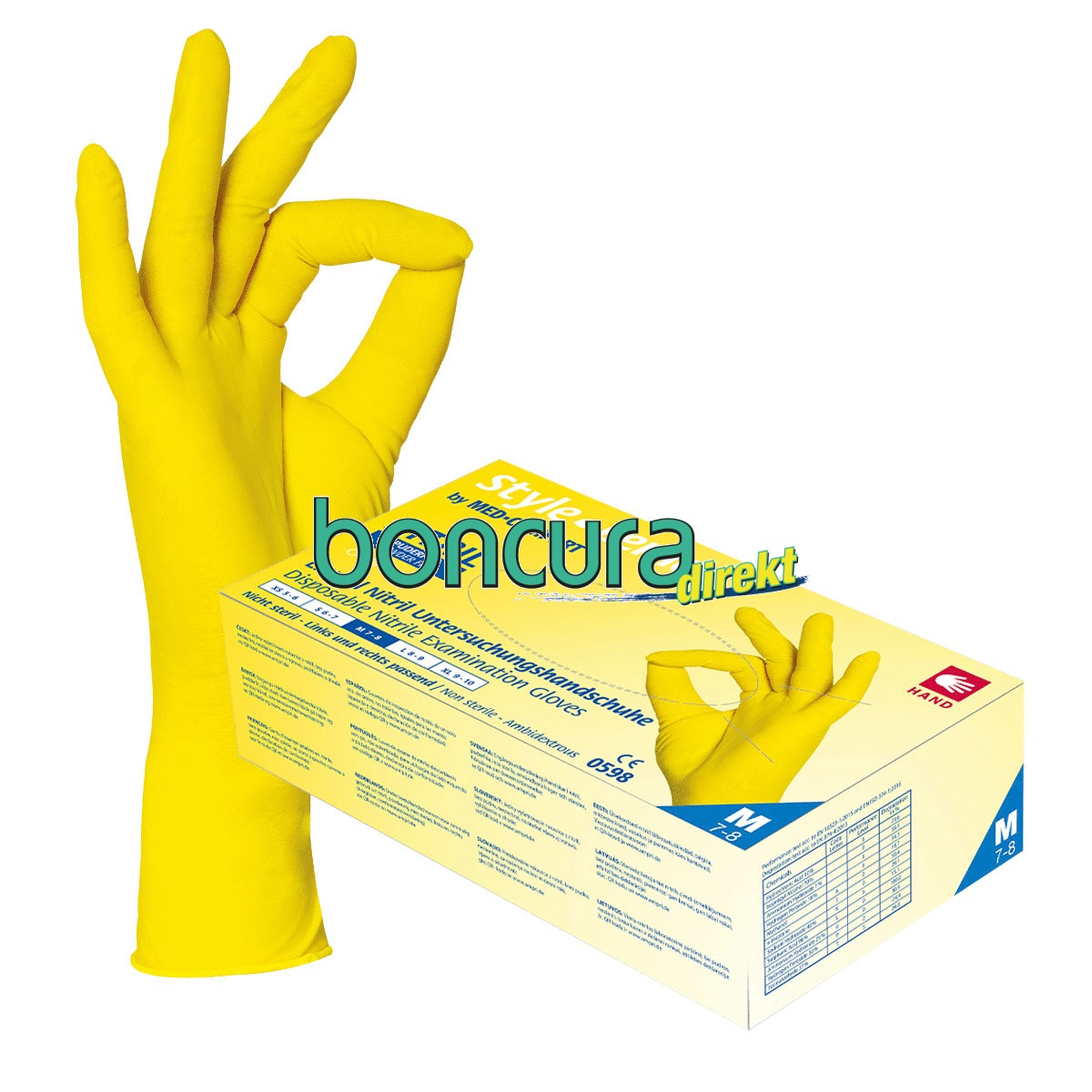 Einmalhandschuhe Nitril, puderfrei MED COMFORT STYLE