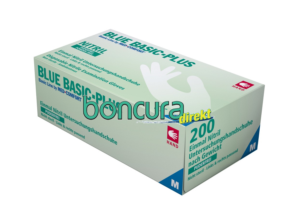 Einmalhandschuhe Nitril, puderfrei BASIC PLUS