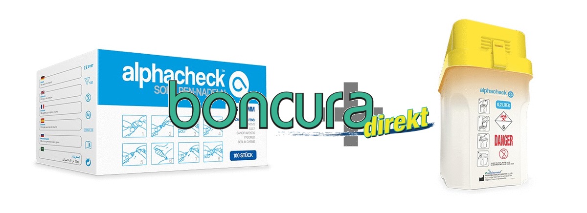 Alphacheck Soft Pen-Nadeln Set inkl. Entsorgungsbox 0,20 Ltr.