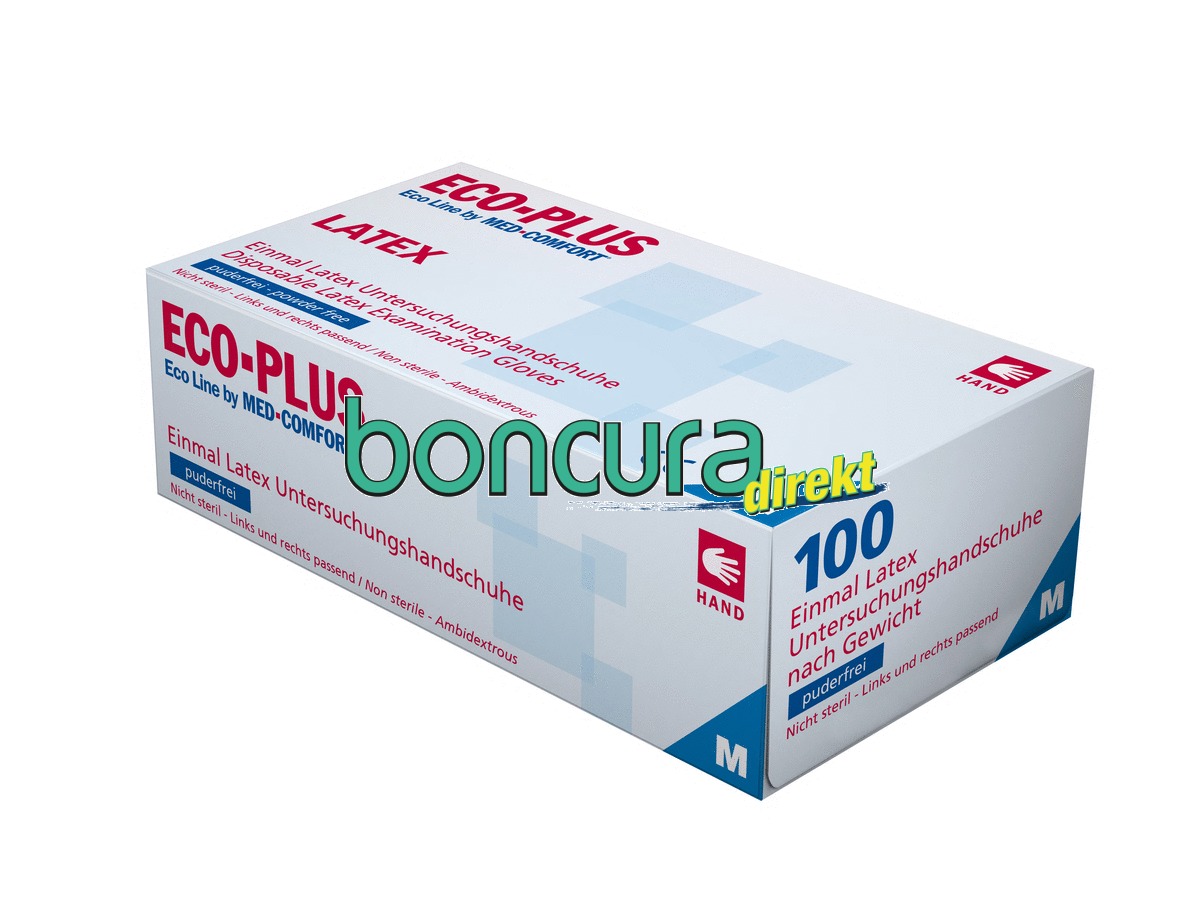 Einmalhandschuhe Latex, puderfrei ECO PLUS, Der Anspruchsvolle