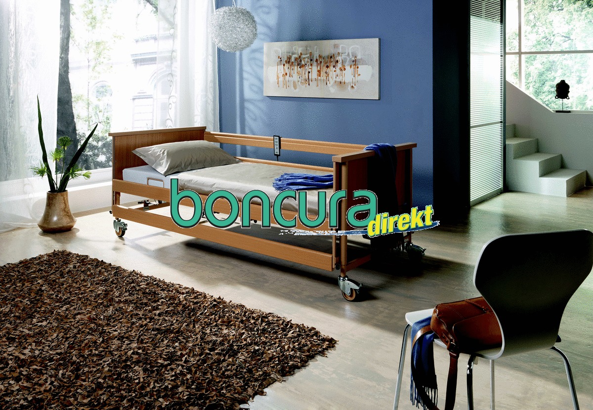 Heimpflegebett, Modell: Dali - standard Metall-Liegefläche: 90 x 200 cm