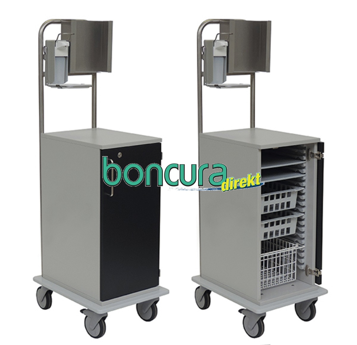 MRSA-Wagen Modell: MRSA2, Rahmen: Edelstahl