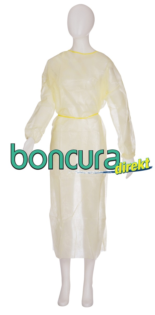 Besucherkittel, Vlies Mit Trikotbündchen