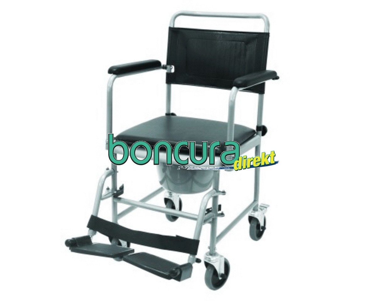 Toilettenstuhl Fahrbar mit 2 feststellbaren Rollen