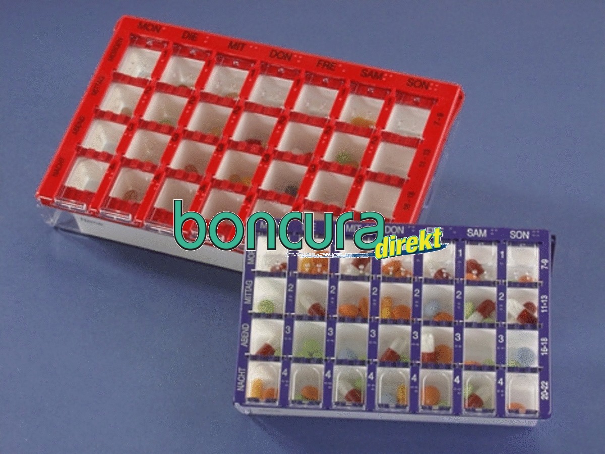 Dosett Maxi Arzneikassette Farbe: Rot