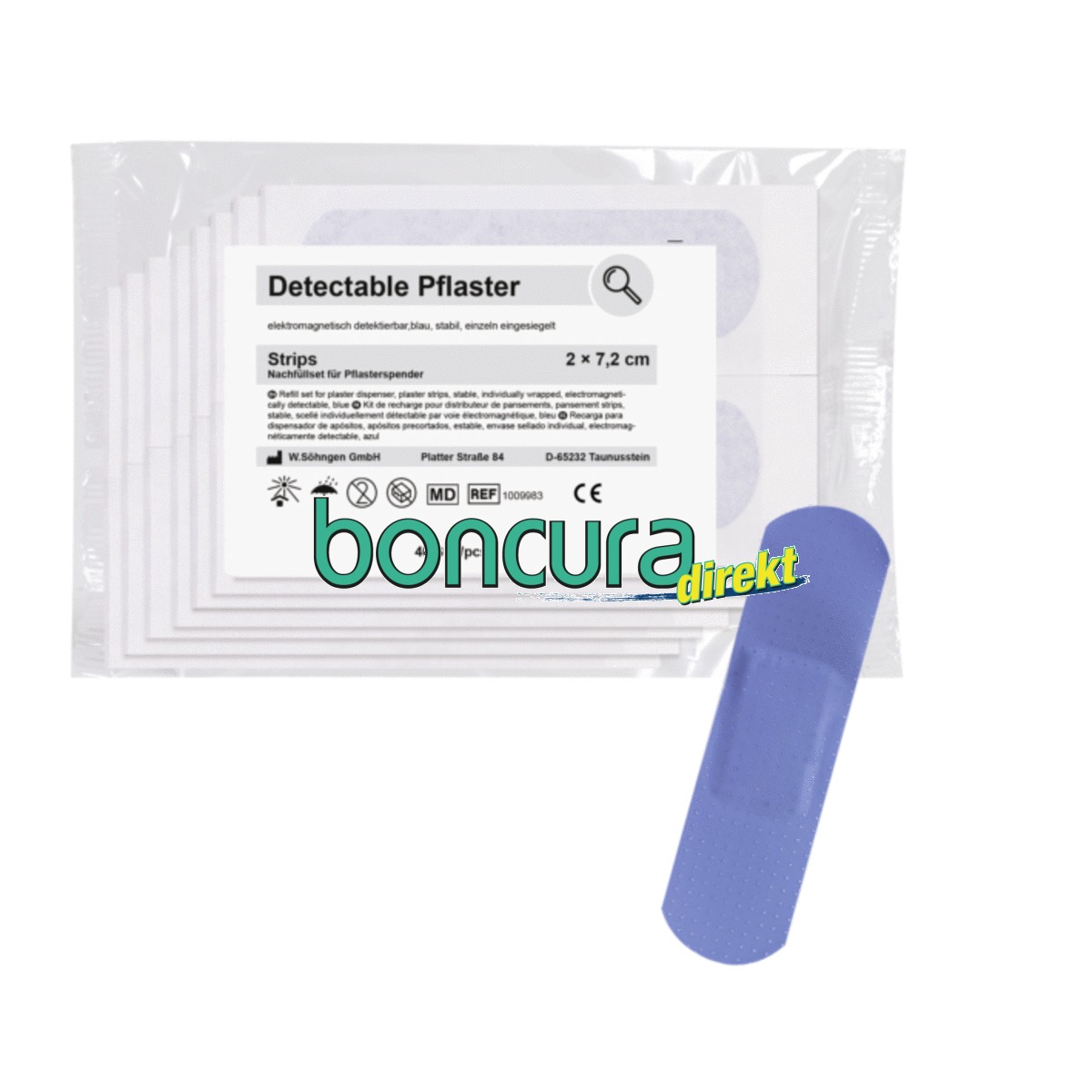 Nachfüllset für Pflasterspender 100841 Strips detectable, ca. 7,2 x 2 cm