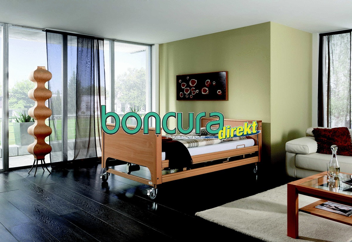 Heimpflegebett, Modell: Gigant II 120 x 200 cm Schwerlastbett bis max 280 kg Patientengewicht