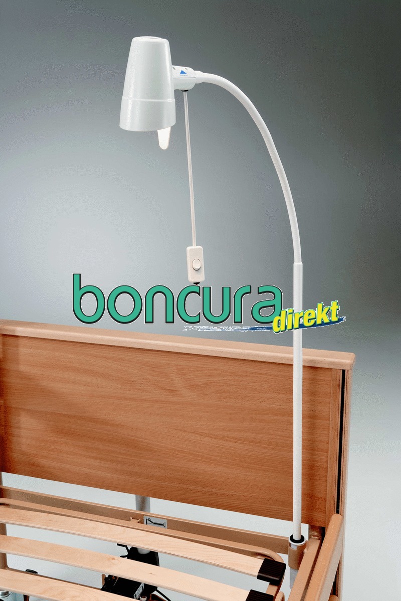 Leselampe für Pflegebett "Burmeier" zum Einstecken in Aufrichterhülse
